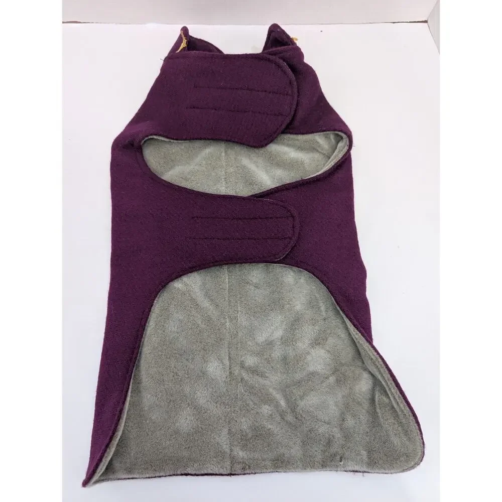 Unbranded Purple Dog Coat with Gold Chain Detail Dress Your Pup Like a Prince